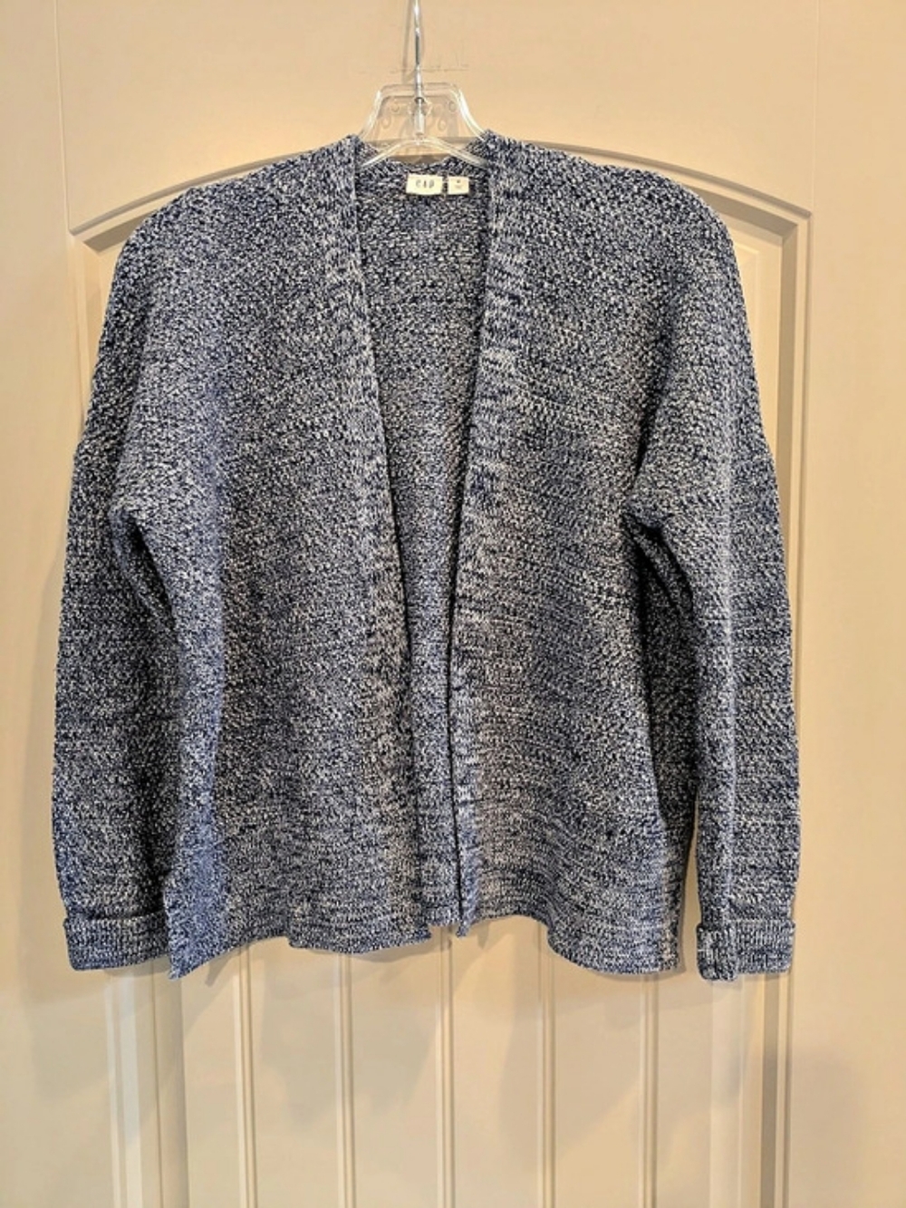 Gap Marled Cardigan Blue & Gray Size Medium